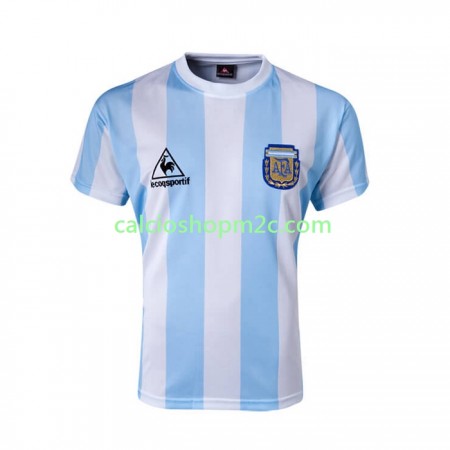 Argentina Retro Maglia Prima 1986 Manica Corta